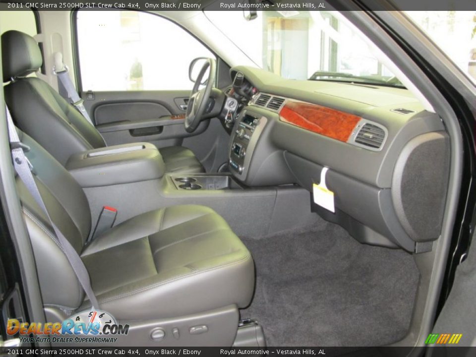 2011 GMC Sierra 2500HD SLT Crew Cab 4x4 Onyx Black / Ebony Photo #10