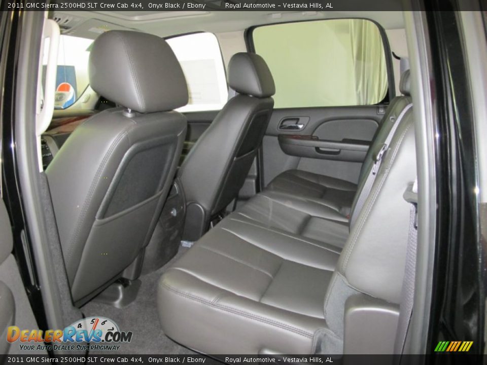 2011 GMC Sierra 2500HD SLT Crew Cab 4x4 Onyx Black / Ebony Photo #11