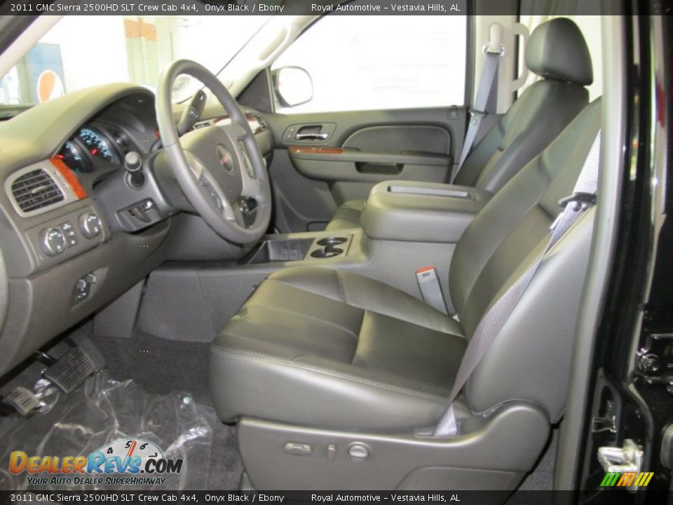 2011 GMC Sierra 2500HD SLT Crew Cab 4x4 Onyx Black / Ebony Photo #13