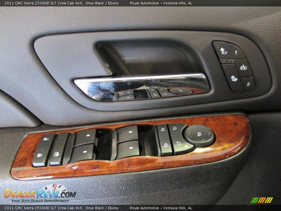 2011 GMC Sierra 2500HD SLT Crew Cab 4x4 Onyx Black / Ebony Photo #14