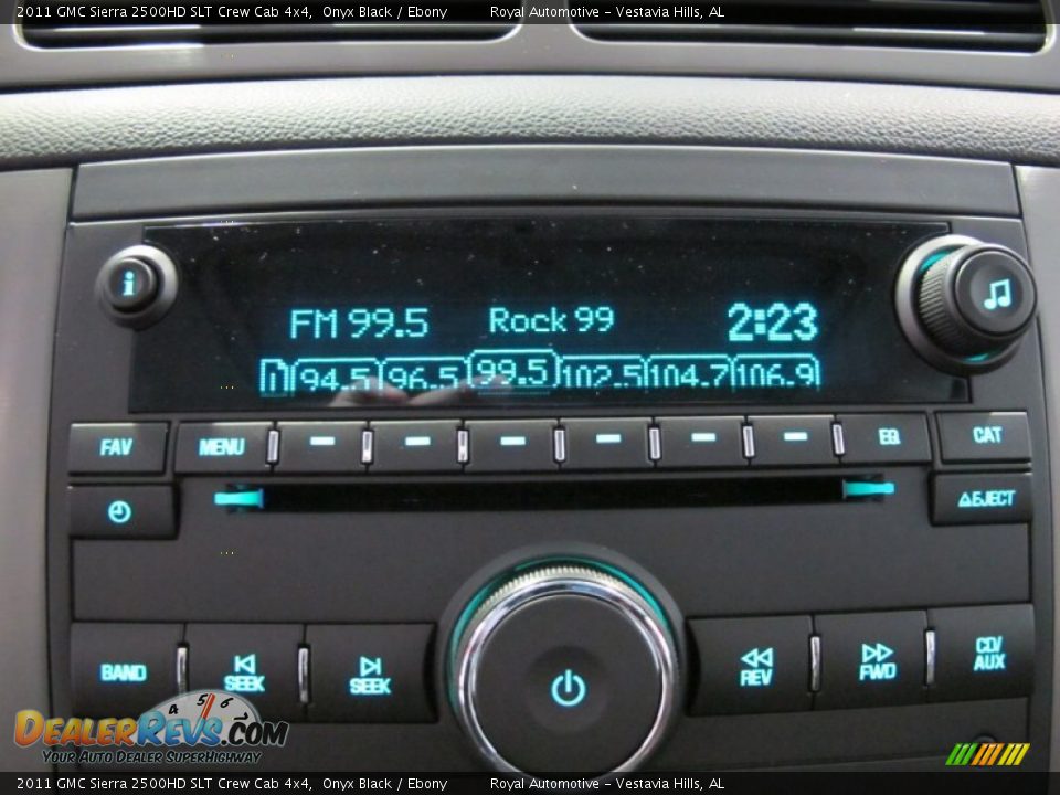 2011 GMC Sierra 2500HD SLT Crew Cab 4x4 Onyx Black / Ebony Photo #18