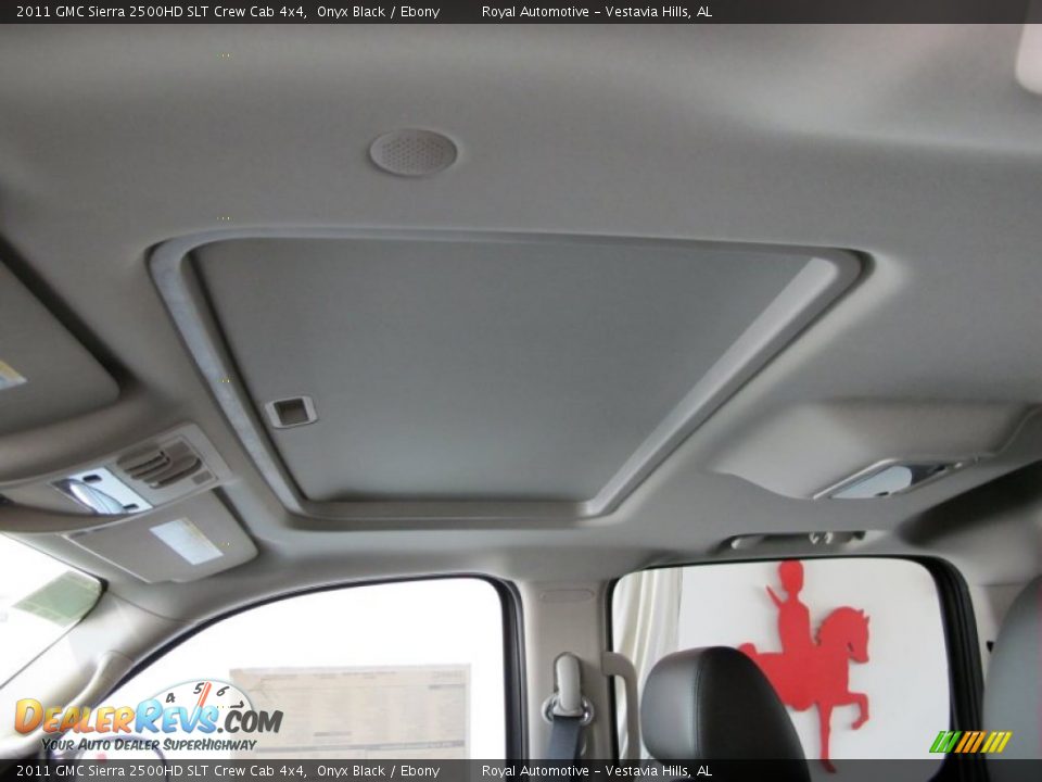 2011 GMC Sierra 2500HD SLT Crew Cab 4x4 Onyx Black / Ebony Photo #20
