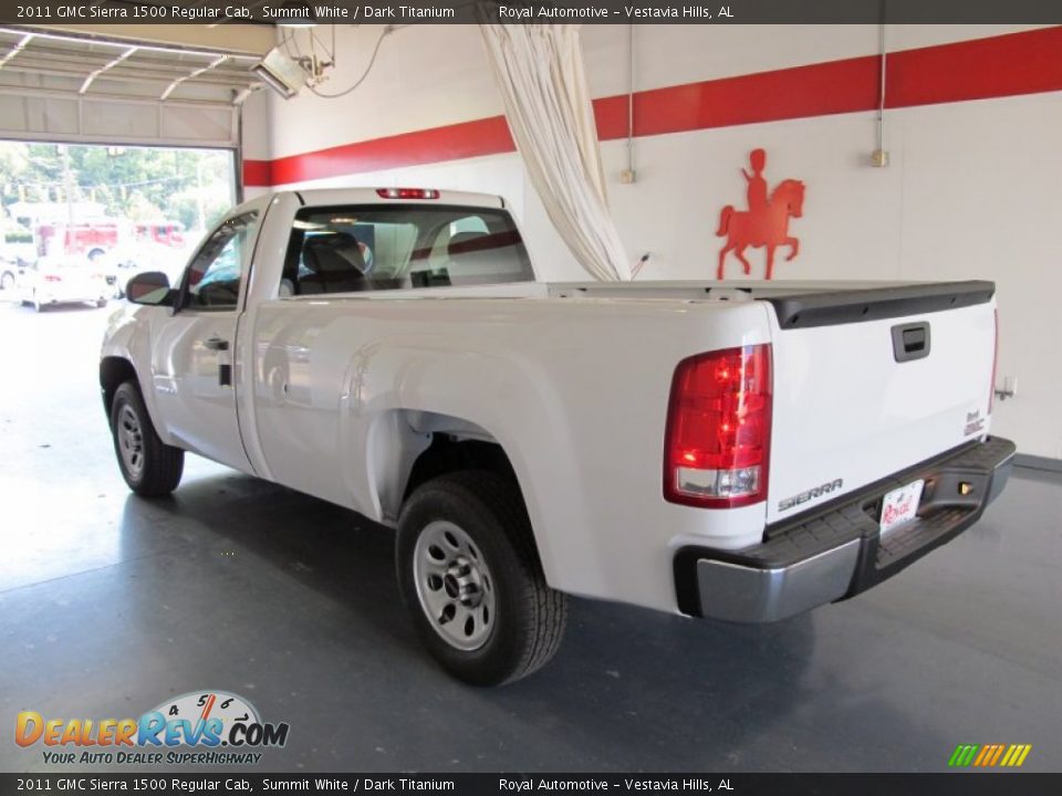 2011 GMC Sierra 1500 Regular Cab Summit White / Dark Titanium Photo #2