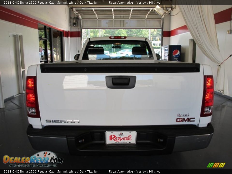 2011 GMC Sierra 1500 Regular Cab Summit White / Dark Titanium Photo #3