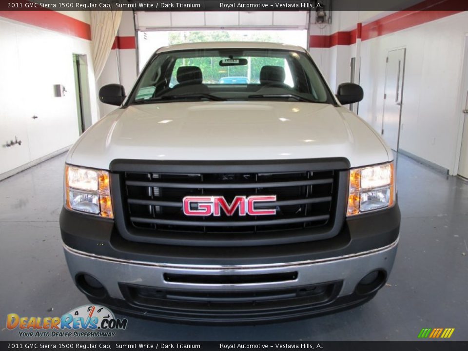 2011 GMC Sierra 1500 Regular Cab Summit White / Dark Titanium Photo #6