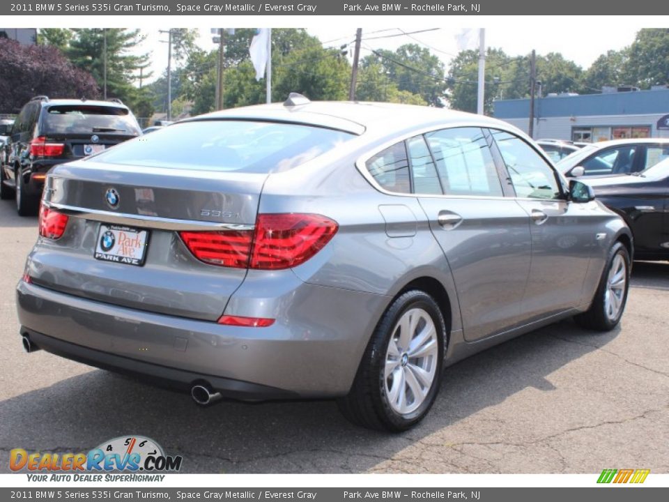 2011 BMW 5 Series 535i Gran Turismo Space Gray Metallic / Everest Gray Photo #5