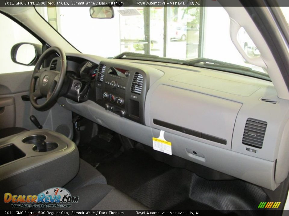 2011 GMC Sierra 1500 Regular Cab Summit White / Dark Titanium Photo #8