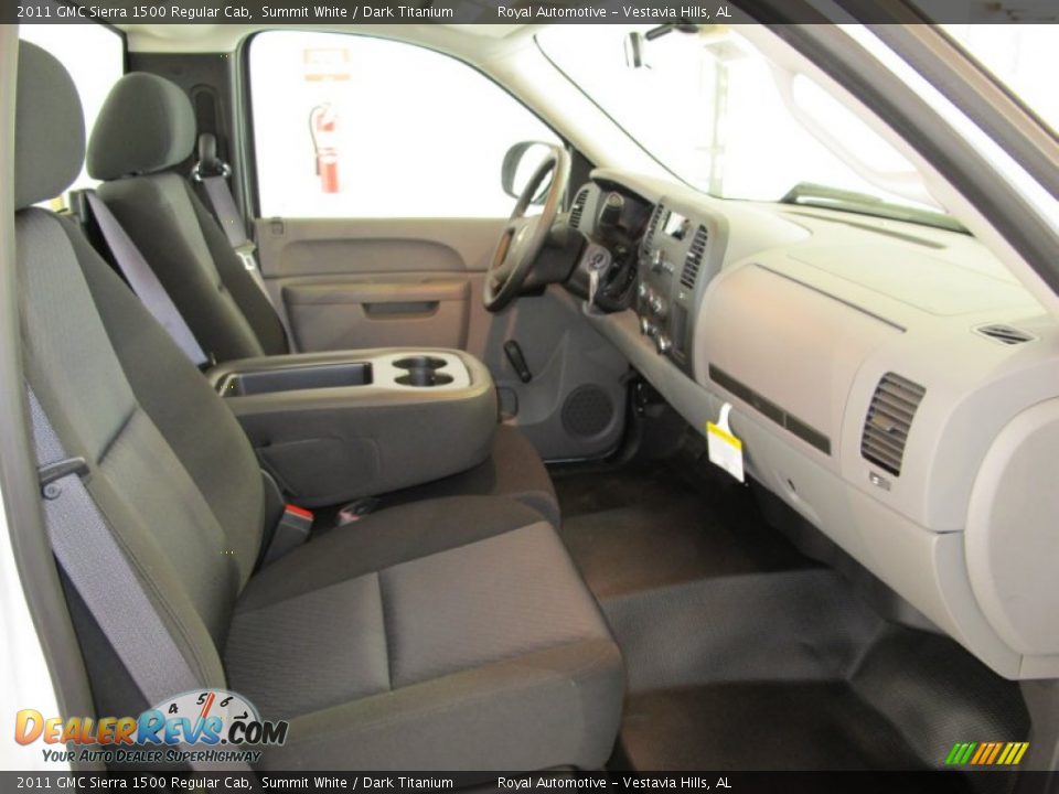 2011 GMC Sierra 1500 Regular Cab Summit White / Dark Titanium Photo #9