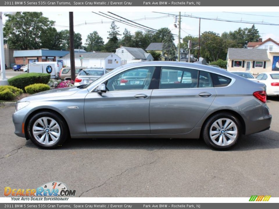 Space Gray Metallic 2011 BMW 5 Series 535i Gran Turismo Photo #8