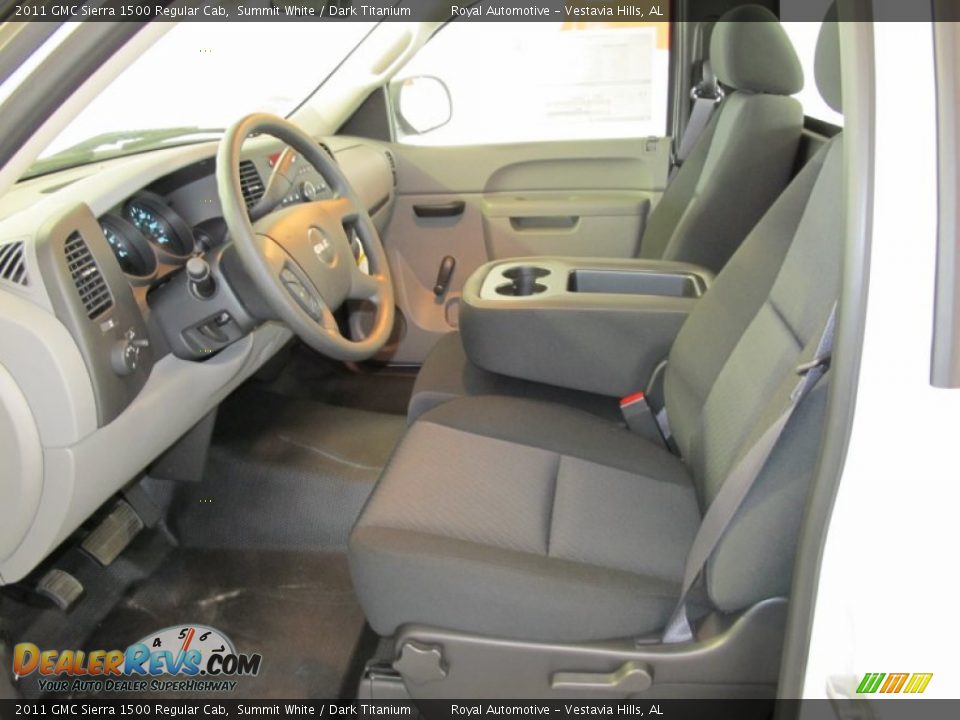 2011 GMC Sierra 1500 Regular Cab Summit White / Dark Titanium Photo #11