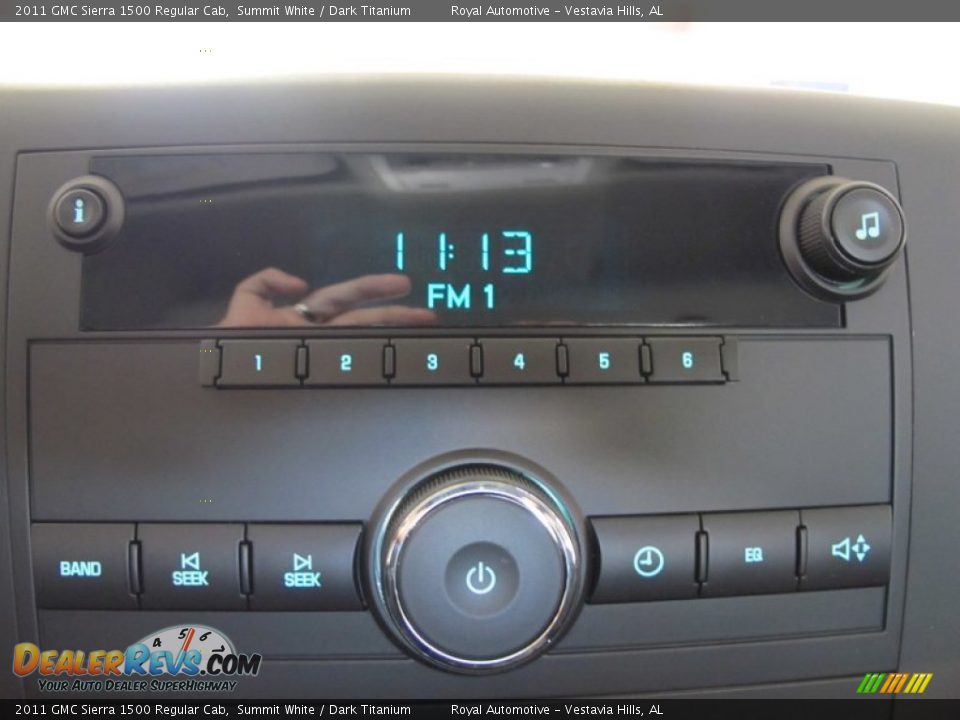 2011 GMC Sierra 1500 Regular Cab Summit White / Dark Titanium Photo #13