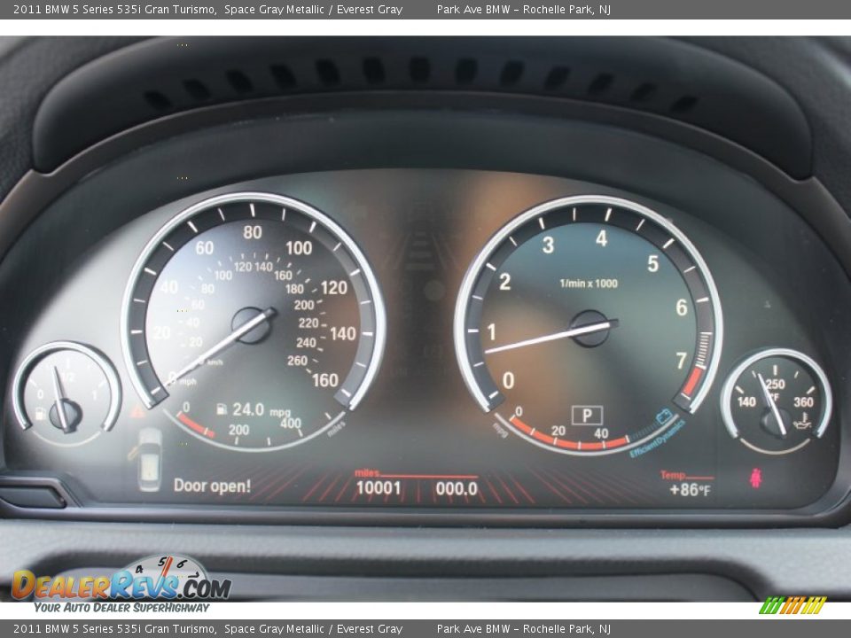 2011 BMW 5 Series 535i Gran Turismo Gauges Photo #17