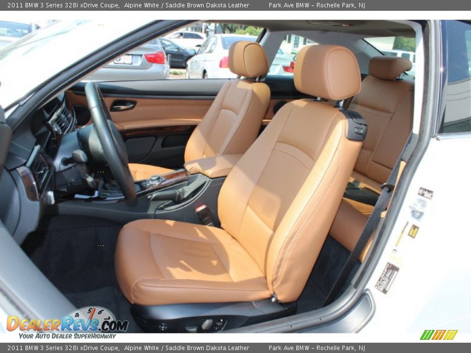 Saddle Brown Dakota Leather Interior - 2011 BMW 3 Series 328i xDrive Coupe Photo #12