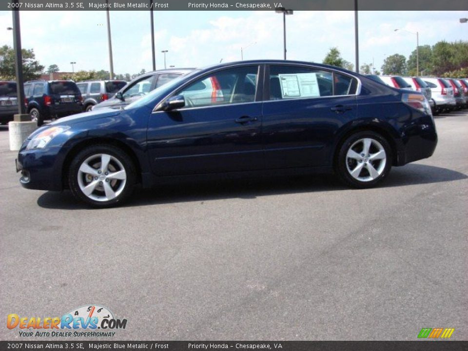 2007 Nissan Altima 3.5 SE Majestic Blue Metallic / Frost Photo #3