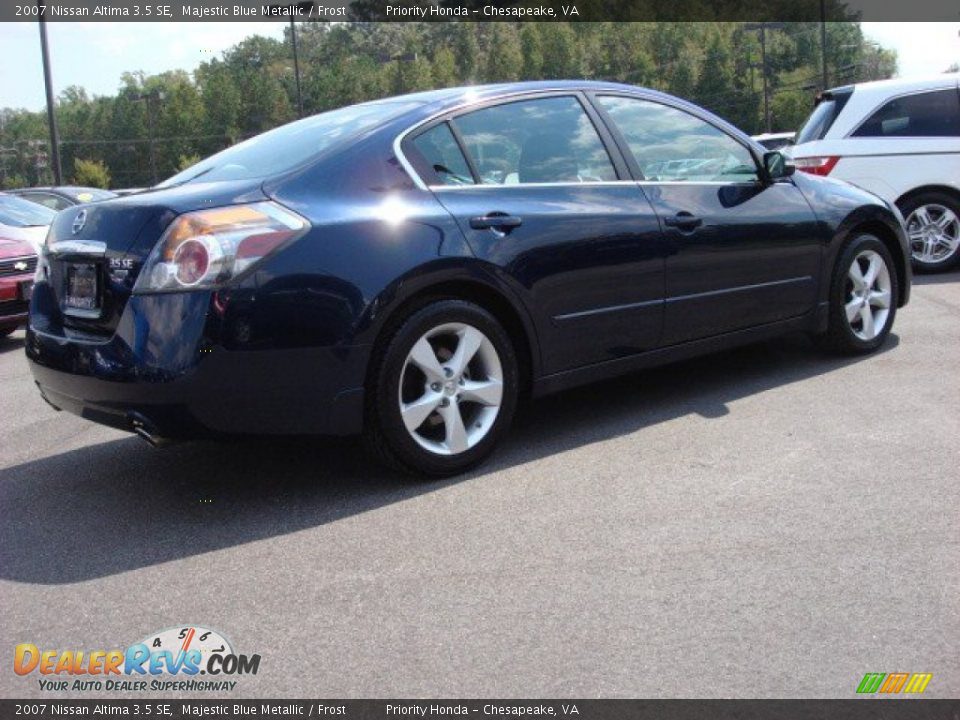 2007 Nissan Altima 3.5 SE Majestic Blue Metallic / Frost Photo #5