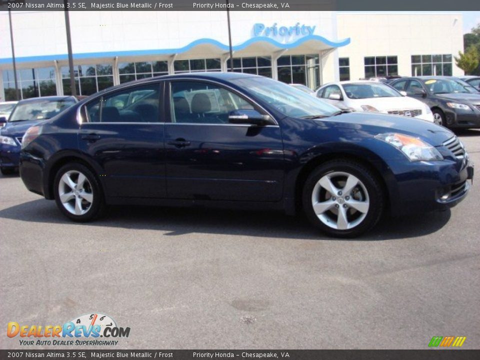 2007 Nissan Altima 3.5 SE Majestic Blue Metallic / Frost Photo #6