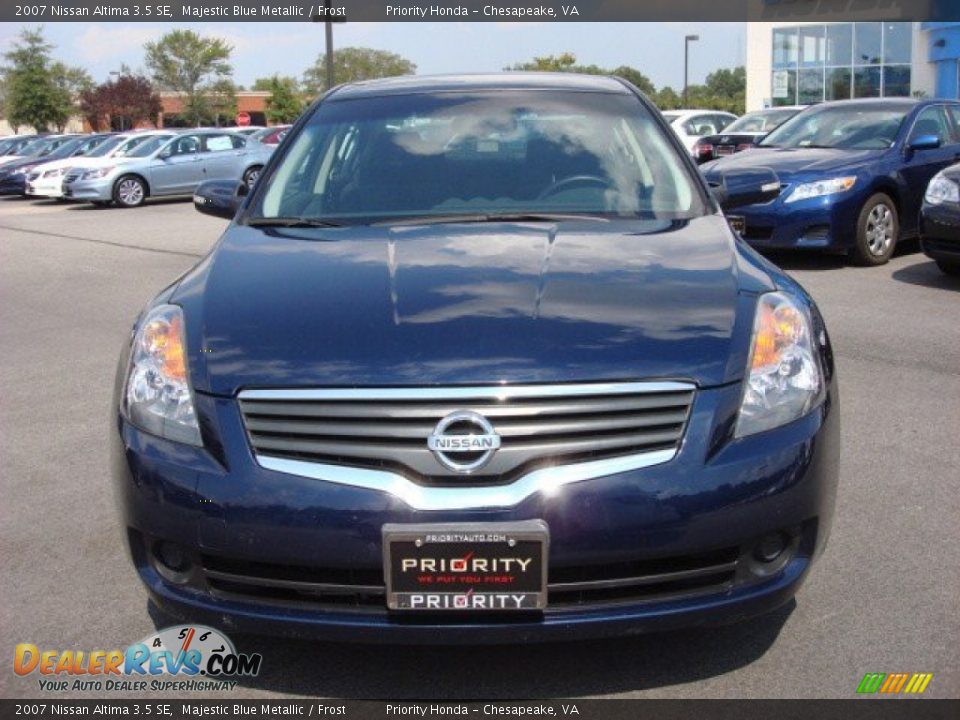 2007 Nissan Altima 3.5 SE Majestic Blue Metallic / Frost Photo #8