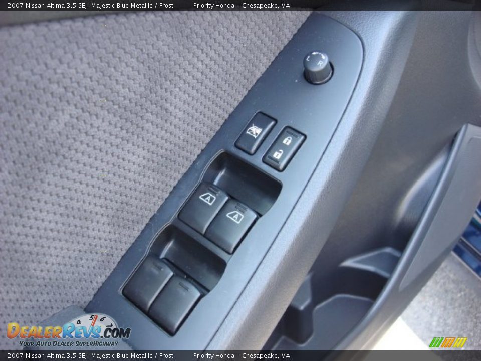 2007 Nissan Altima 3.5 SE Majestic Blue Metallic / Frost Photo #16