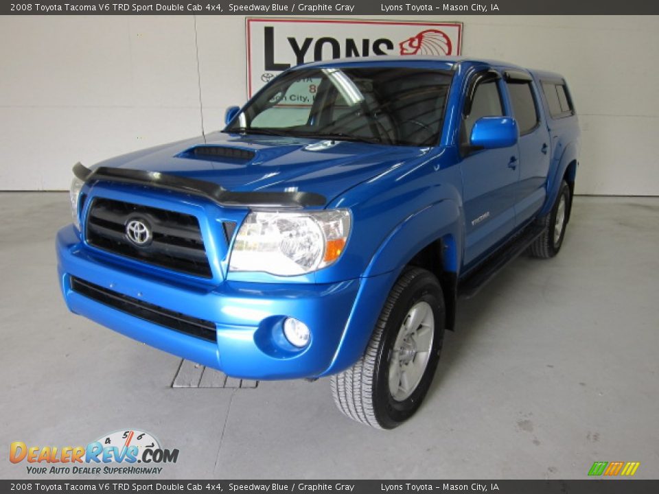 2008 Toyota Tacoma V6 TRD Sport Double Cab 4x4 Speedway Blue / Graphite Gray Photo #1