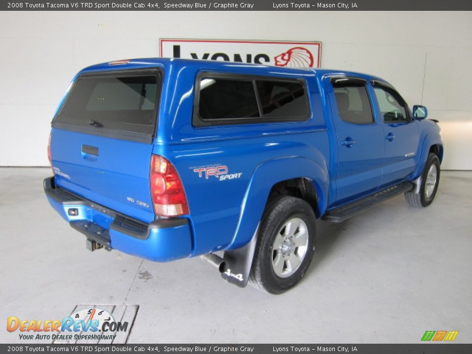 2008 Toyota Tacoma V6 TRD Sport Double Cab 4x4 Speedway Blue / Graphite Gray Photo #2