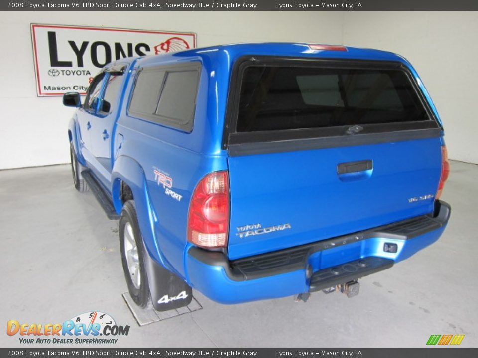 2008 Toyota Tacoma V6 TRD Sport Double Cab 4x4 Speedway Blue / Graphite Gray Photo #4