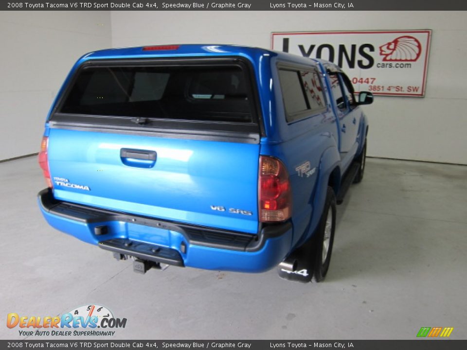 2008 Toyota Tacoma V6 TRD Sport Double Cab 4x4 Speedway Blue / Graphite Gray Photo #6