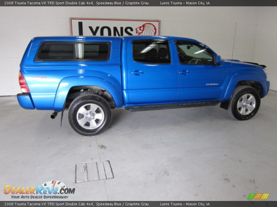 2008 Toyota Tacoma V6 TRD Sport Double Cab 4x4 Speedway Blue / Graphite Gray Photo #8