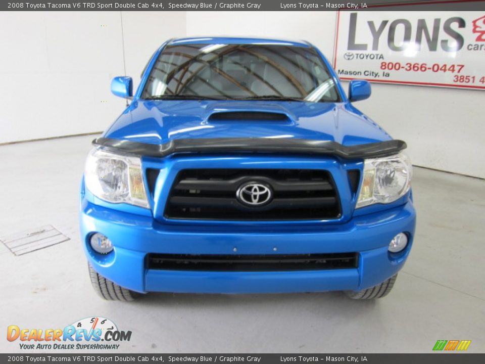 2008 Toyota Tacoma V6 TRD Sport Double Cab 4x4 Speedway Blue / Graphite Gray Photo #16