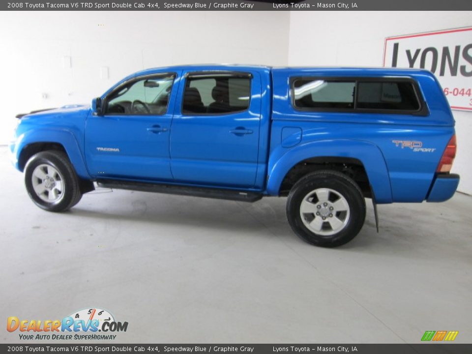 2008 Toyota Tacoma V6 TRD Sport Double Cab 4x4 Speedway Blue / Graphite Gray Photo #20