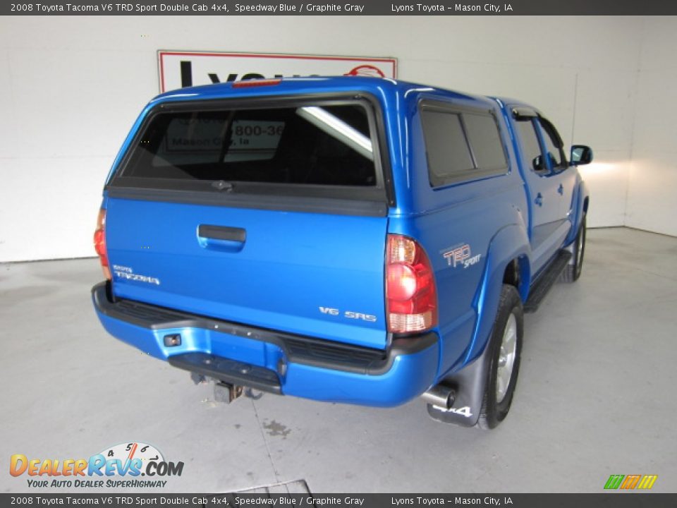 2008 Toyota Tacoma V6 TRD Sport Double Cab 4x4 Speedway Blue / Graphite Gray Photo #31