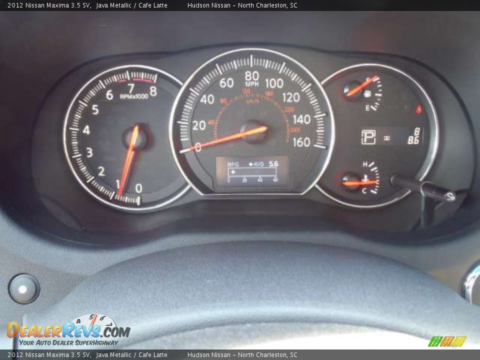2012 Nissan Maxima 3.5 SV Java Metallic / Cafe Latte Photo #7