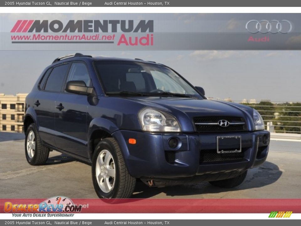 2005 Hyundai Tucson GL Nautical Blue / Beige Photo #1