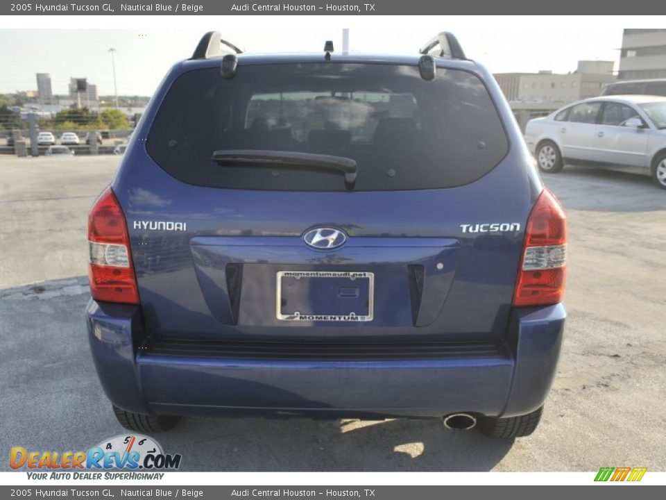 2005 Hyundai Tucson GL Nautical Blue / Beige Photo #6