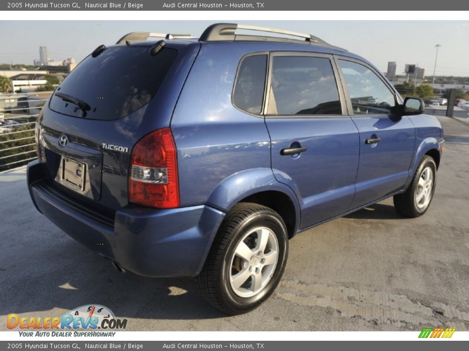 2005 Hyundai Tucson GL Nautical Blue / Beige Photo #7