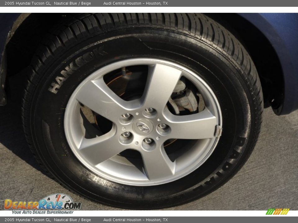 2005 Hyundai Tucson GL Nautical Blue / Beige Photo #10