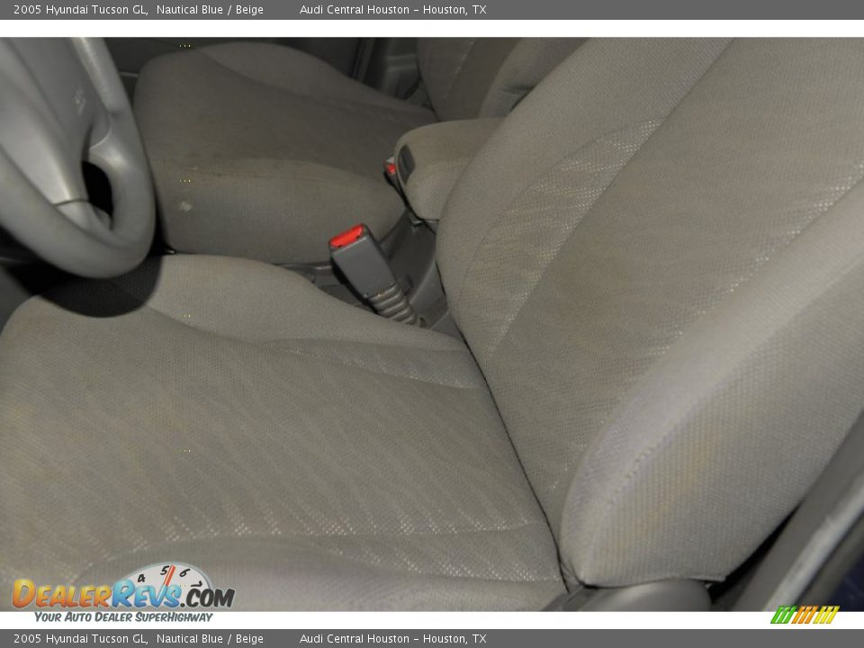 2005 Hyundai Tucson GL Nautical Blue / Beige Photo #12