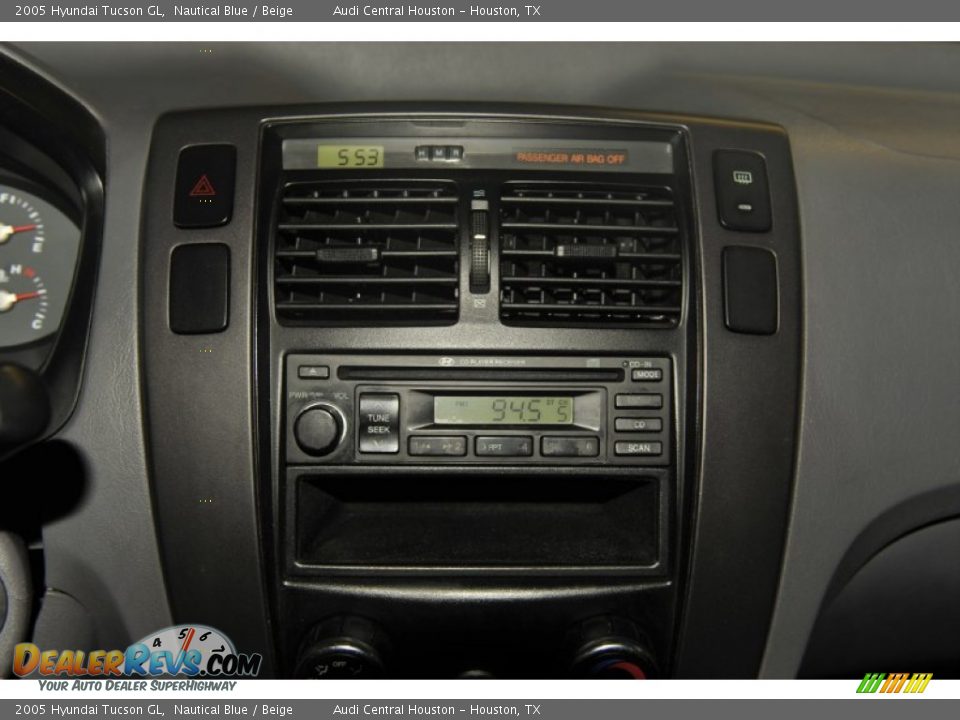 2005 Hyundai Tucson GL Nautical Blue / Beige Photo #17