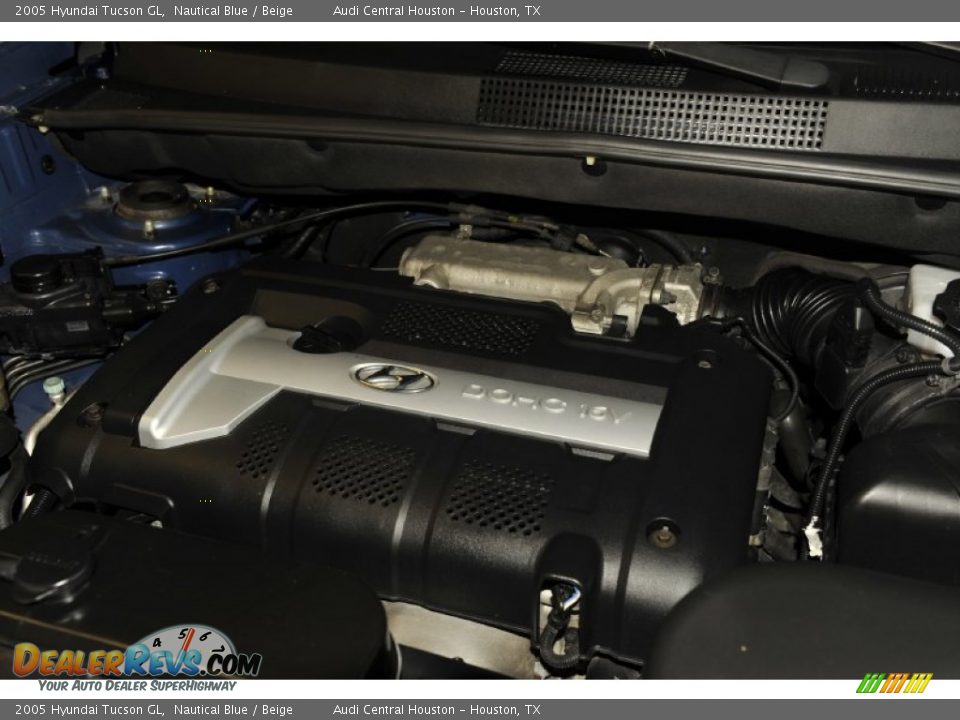 2005 Hyundai Tucson GL Nautical Blue / Beige Photo #33
