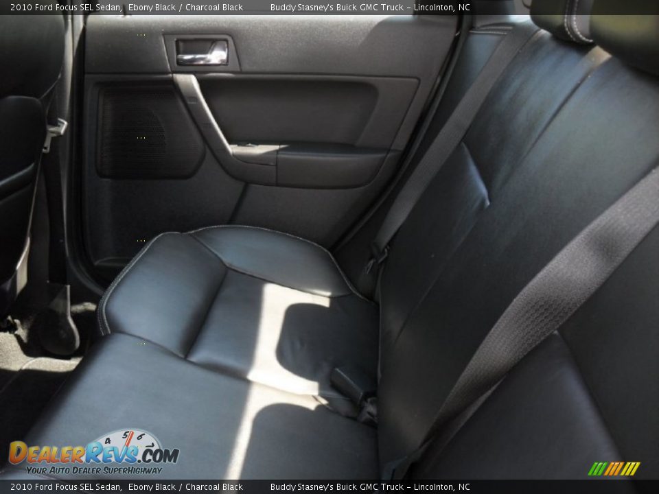 2010 Ford Focus SEL Sedan Ebony Black / Charcoal Black Photo #15