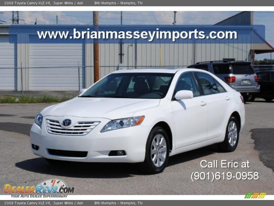 2009 toyota camry xle white #1