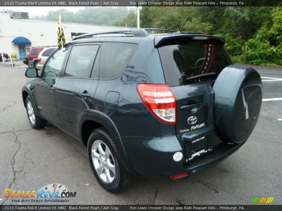 2010 Toyota RAV4 Limited V6 4WD Black Forest Pearl / Ash Gray Photo #3