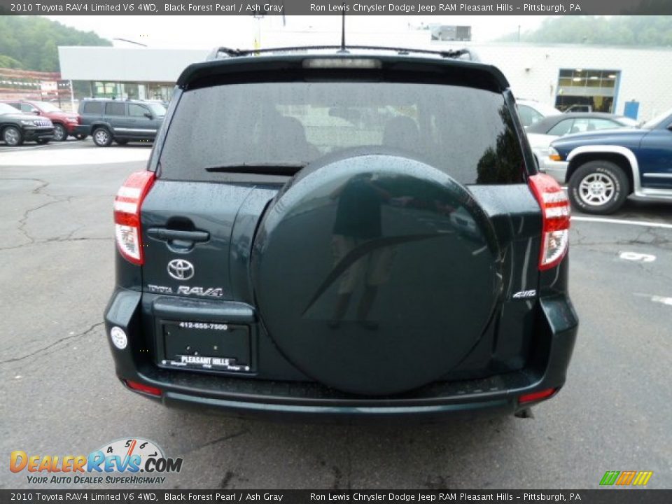 2010 Toyota RAV4 Limited V6 4WD Black Forest Pearl / Ash Gray Photo #4
