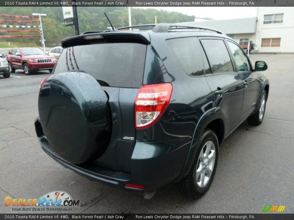 2010 Toyota RAV4 Limited V6 4WD Black Forest Pearl / Ash Gray Photo #5