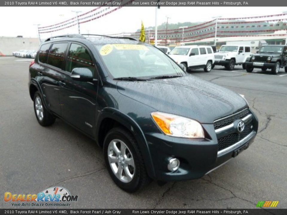 2010 Toyota RAV4 Limited V6 4WD Black Forest Pearl / Ash Gray Photo #7