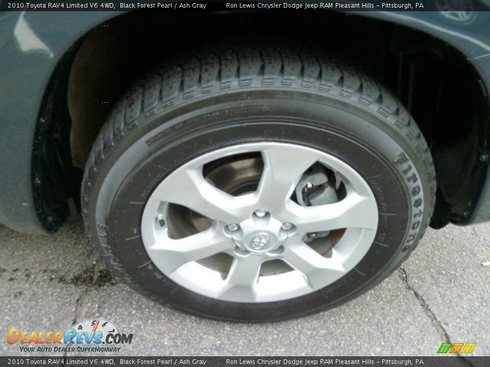 2010 Toyota RAV4 Limited V6 4WD Black Forest Pearl / Ash Gray Photo #12