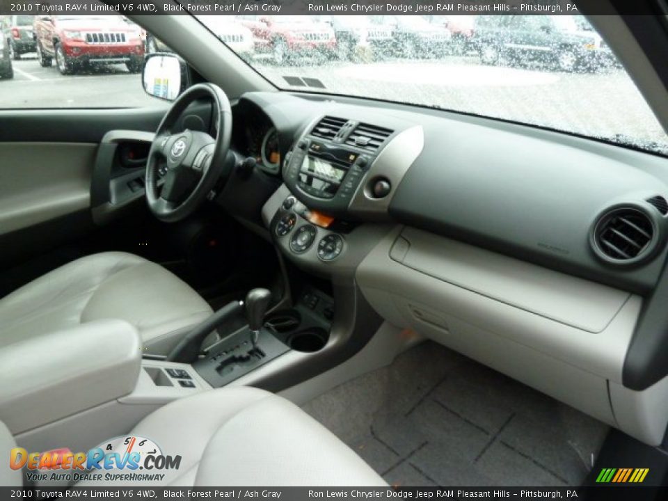 2010 Toyota RAV4 Limited V6 4WD Black Forest Pearl / Ash Gray Photo #14