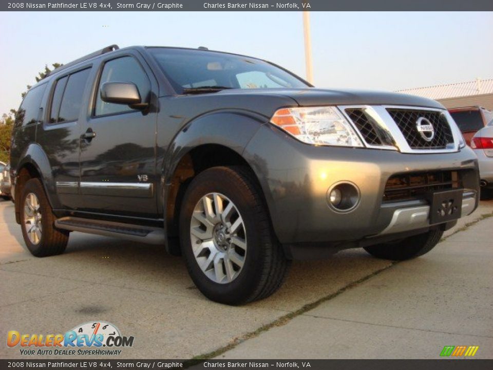 2008 Nissan Pathfinder LE V8 4x4 Storm Gray / Graphite Photo #1