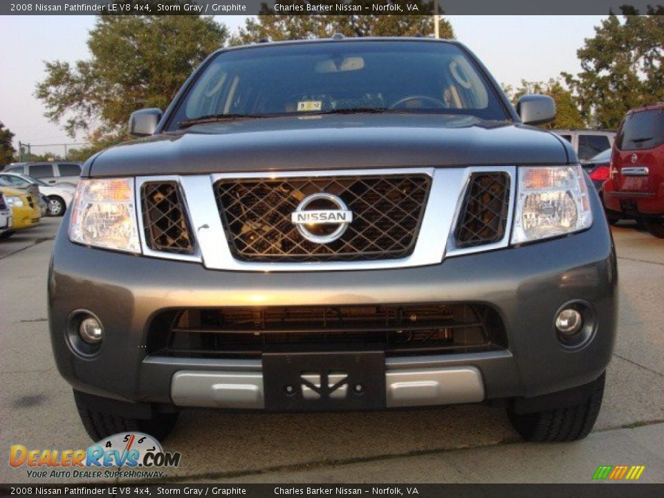 2008 Nissan Pathfinder LE V8 4x4 Storm Gray / Graphite Photo #7