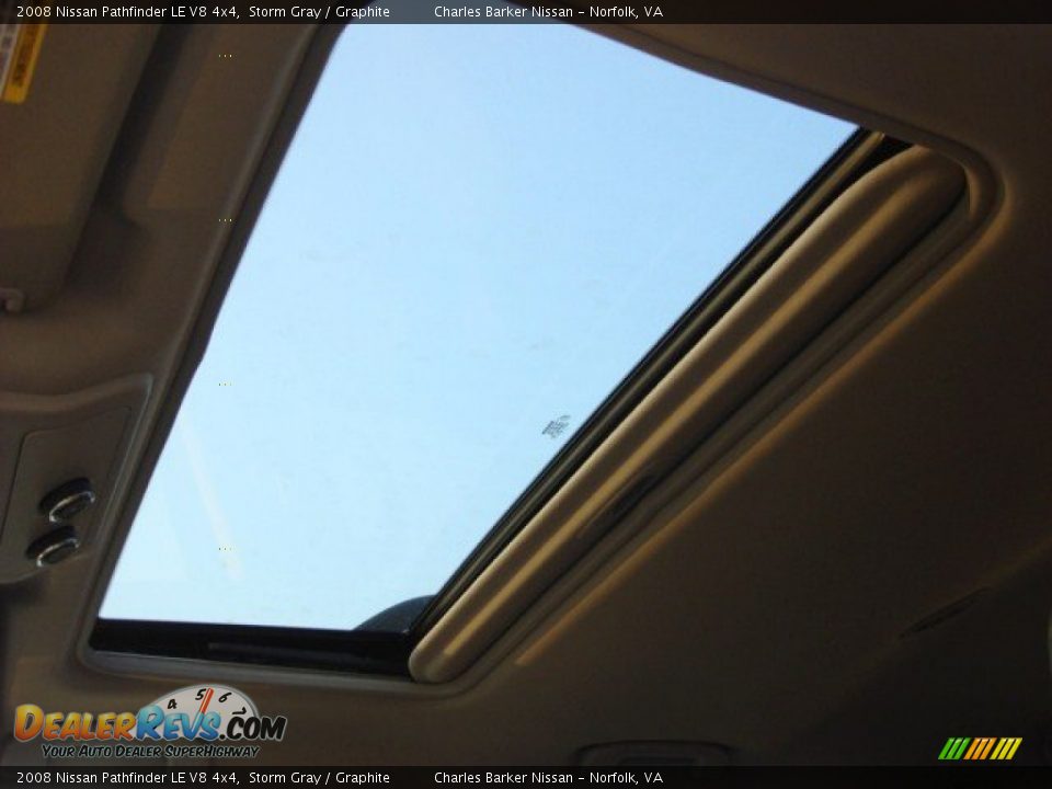 2008 Nissan Pathfinder LE V8 4x4 Storm Gray / Graphite Photo #9