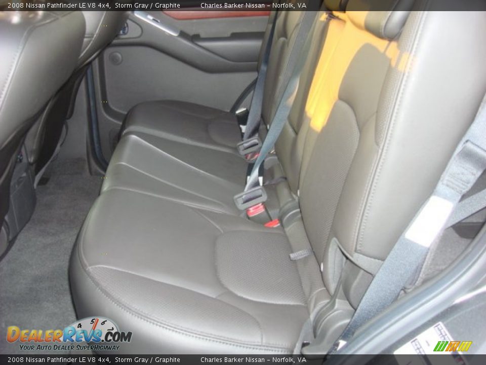 2008 Nissan Pathfinder LE V8 4x4 Storm Gray / Graphite Photo #10